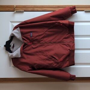 Patagonia Synchilla Shelled Jacket Burnt Orange W/Grey Size L